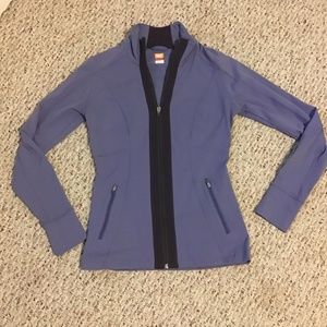 Lucy front zip lavender athletic jacket (size: xs)